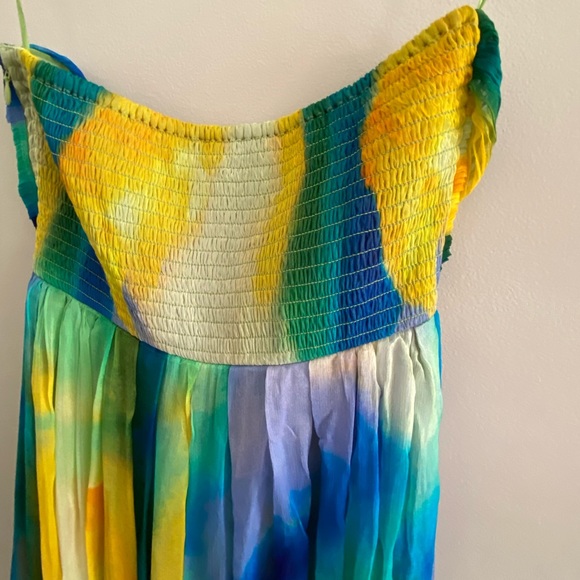 Anthropologie Vineet Bahl Blurred Sheer Mini Train Dress SIZE S new nwt - Picture 9 of 9